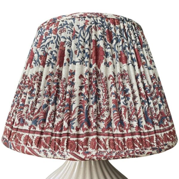 Lampshade in Mallow Border - Bordeaux - 4.5" / 12cm, UK/EU