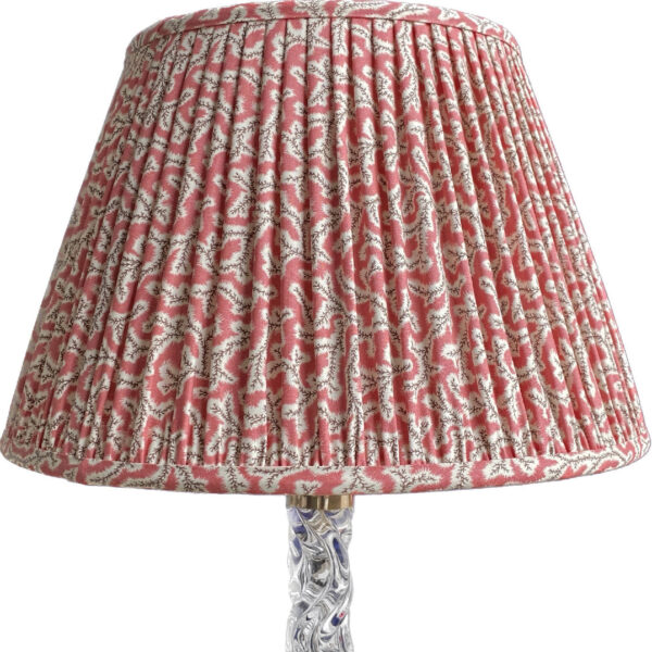 Lampshade in Dulcie - Coral - 4.5" / 12cm, UK/EU