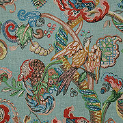 Poppinjay Linen - Thirties Blue Green (Sample)