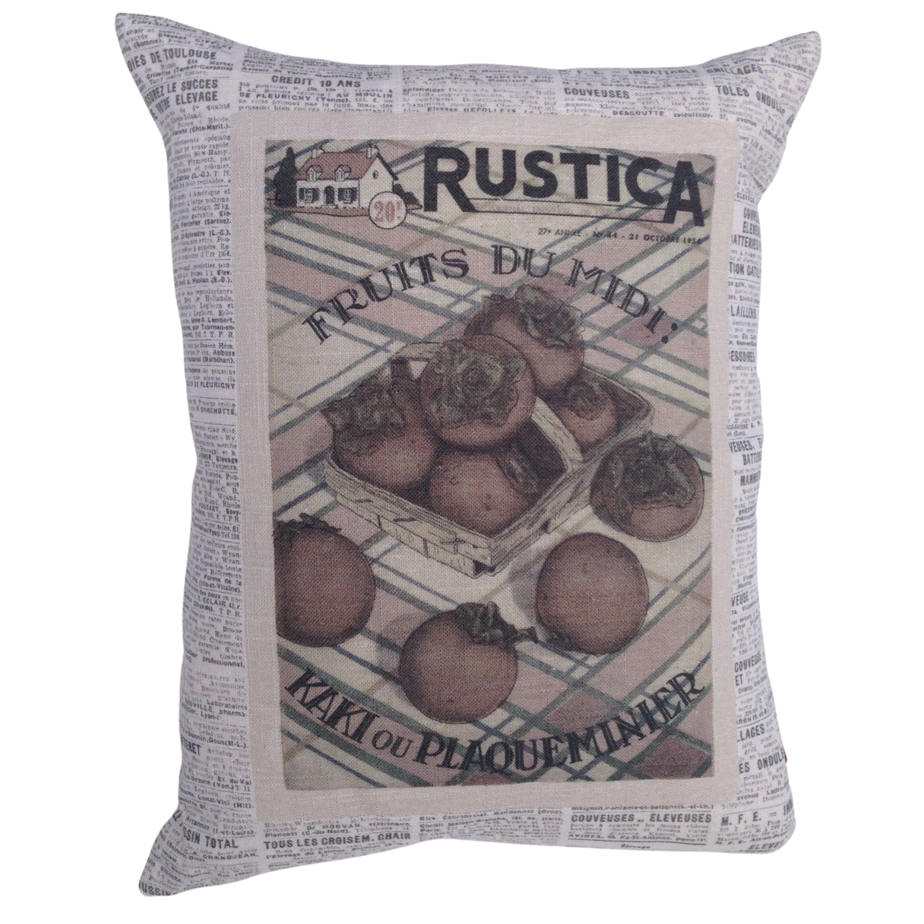 Cushion Cover in Rustica Nuage - Persimmons