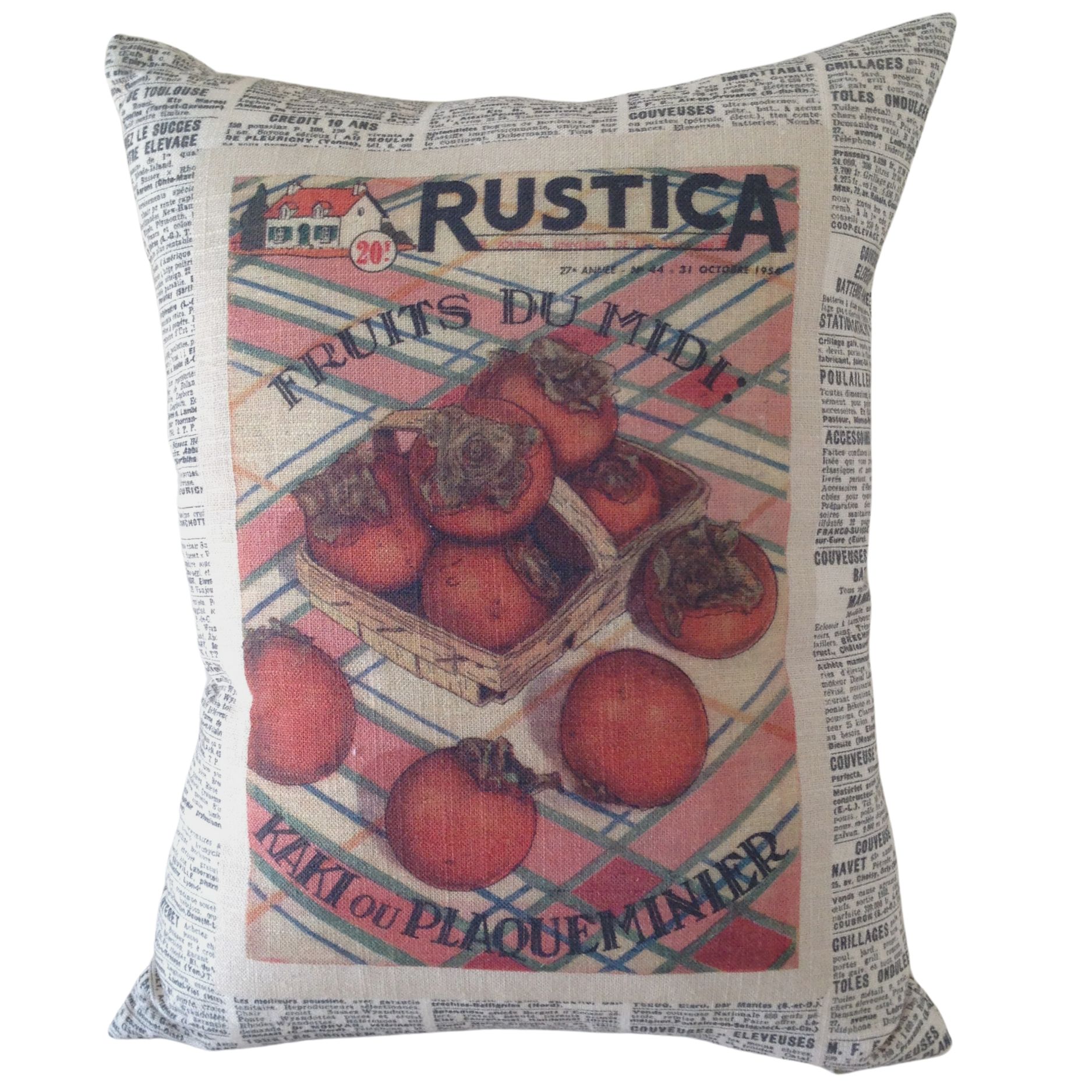 Cushion Cover in Rustica Vintage - Persimmons