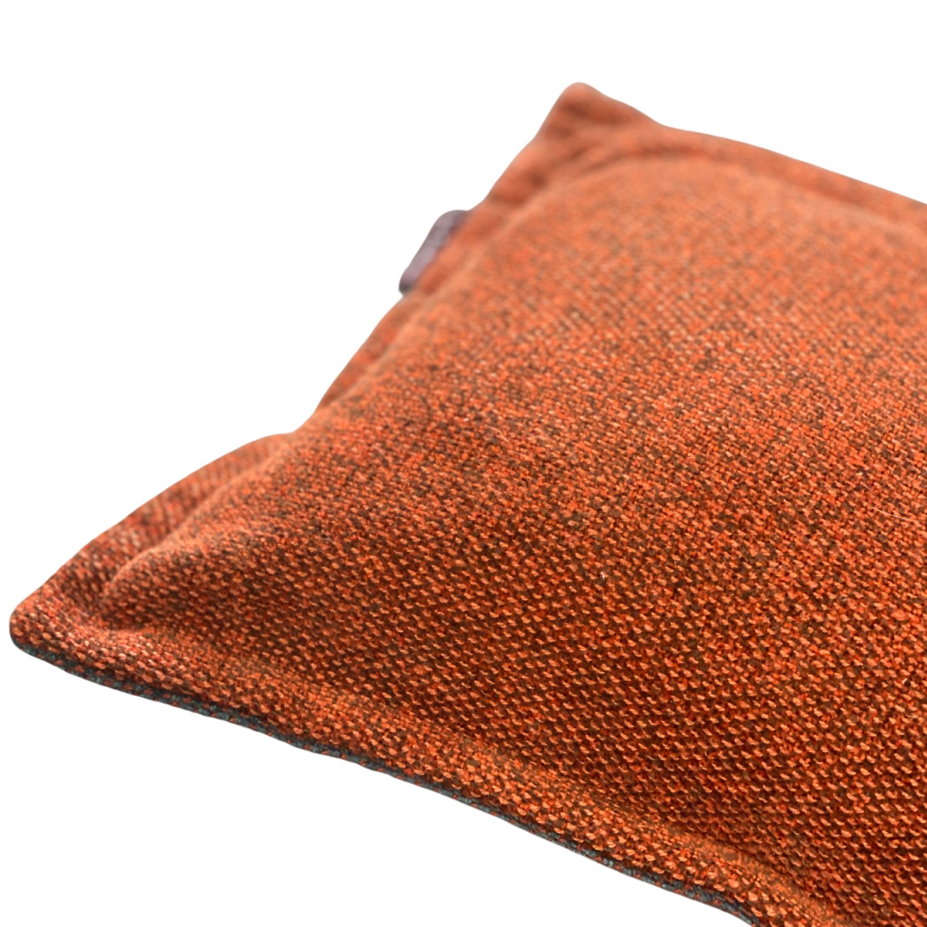 Double Sided Rectangle Cushion in Niko – Rust Teal, back Nico - Copper (3)