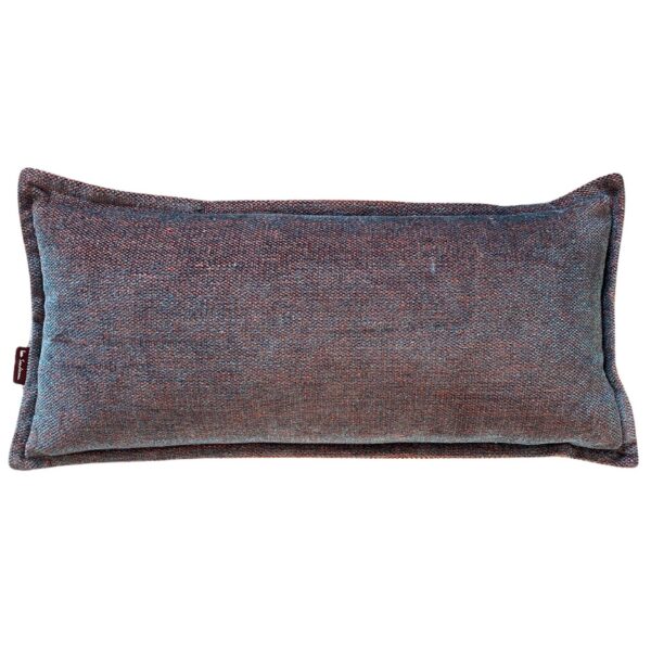 Double Sided Rectangle Cushion in Niko – Rust Teal, back Nico - Copper