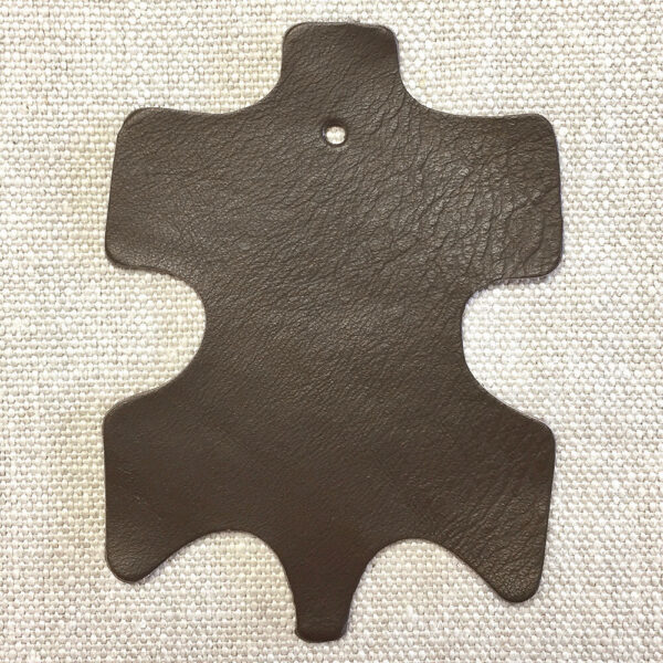 Shaped Leather Tieback - Earth