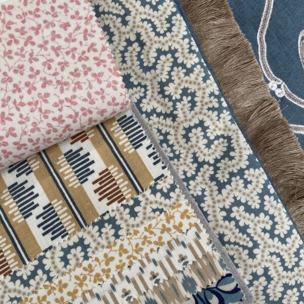 Elney - Sandstone Blue Curtain (2)