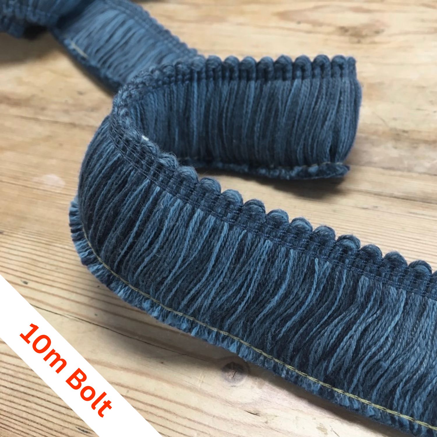 Etosha Cut Ruche Copen Blue, bolt of 10m