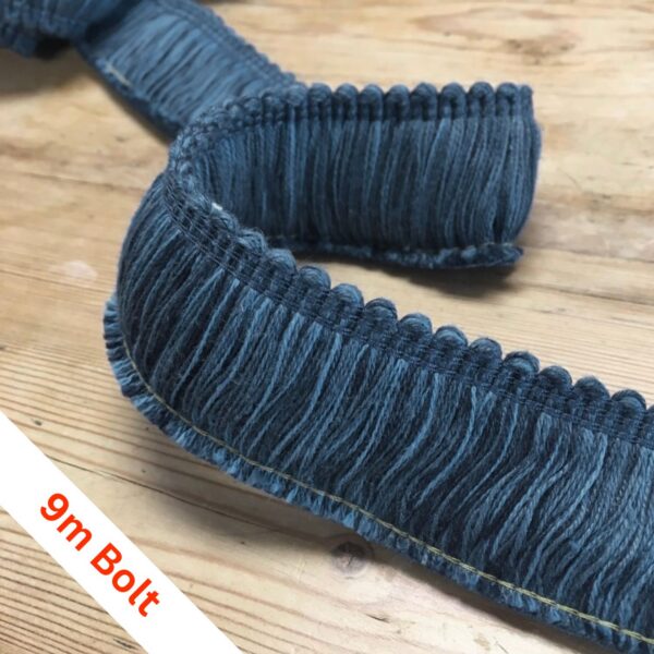 Etosha Cut Ruche Copen Blue, bolt of 9m
