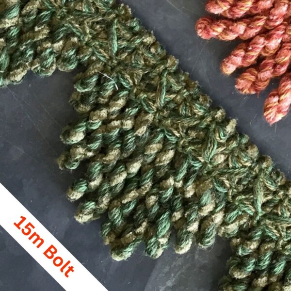 Etosha Fan Edge Moss Green, bolt of 15m
