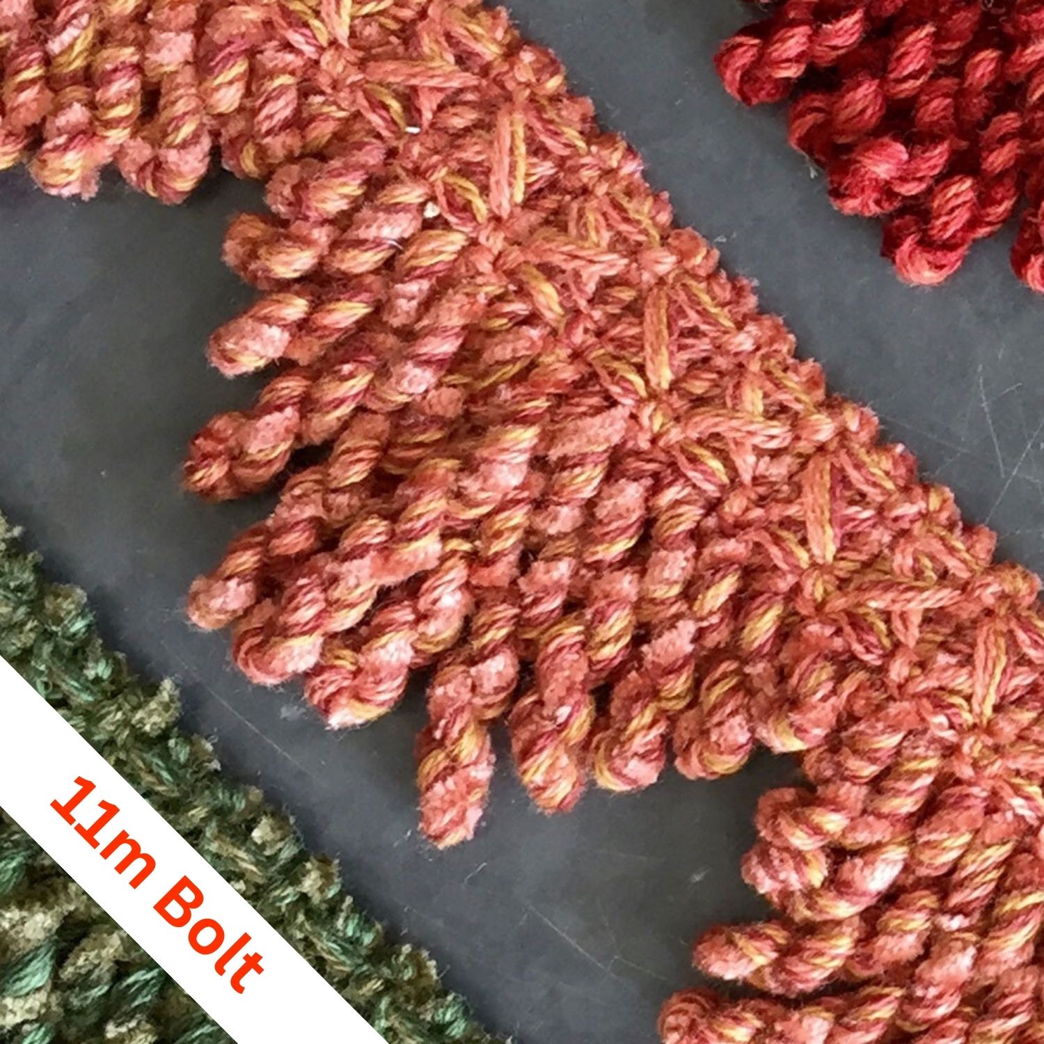 Etosha Fan Edge Persimmon, bolt of 11m