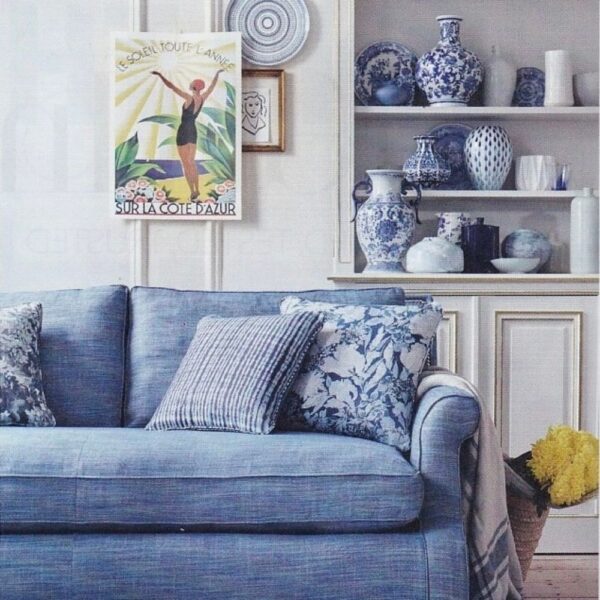 I shibori cushion indigo