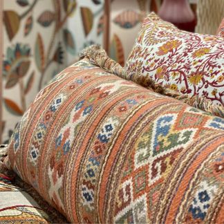 Juni Stripe Terracotta cushion