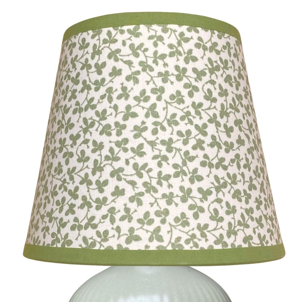 Lampshade in Miss Polly - Leaf - 6" / 15cm, Candle Clip