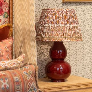 Mallow Border Cayenne lampshade