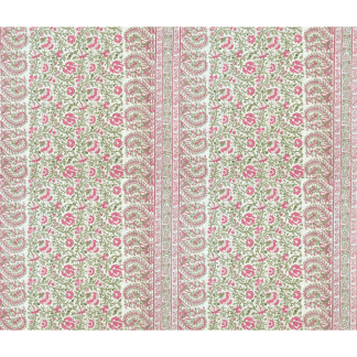 Mallow Border Thrift Pink full width