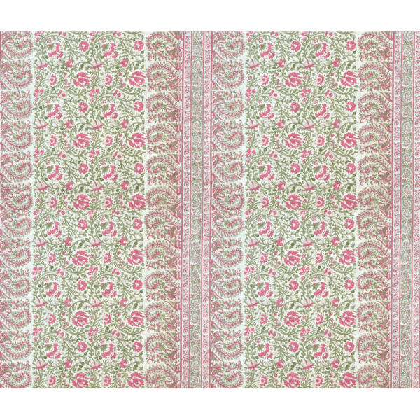 Mallow Border Thrift Pink full width
