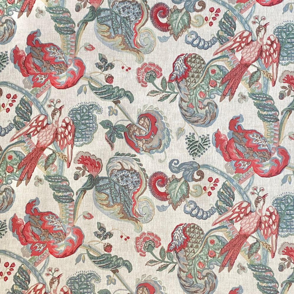 Poppinjay Linen - Strawberry Fair