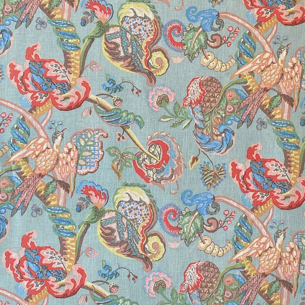 Poppinjay Linen - Thirties Blue Green