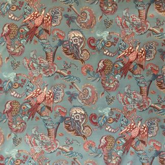 Poppinjay Velvet - Bamburgh Teal