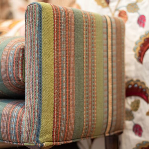 Tilton Stripe Arboretum footstool (2)