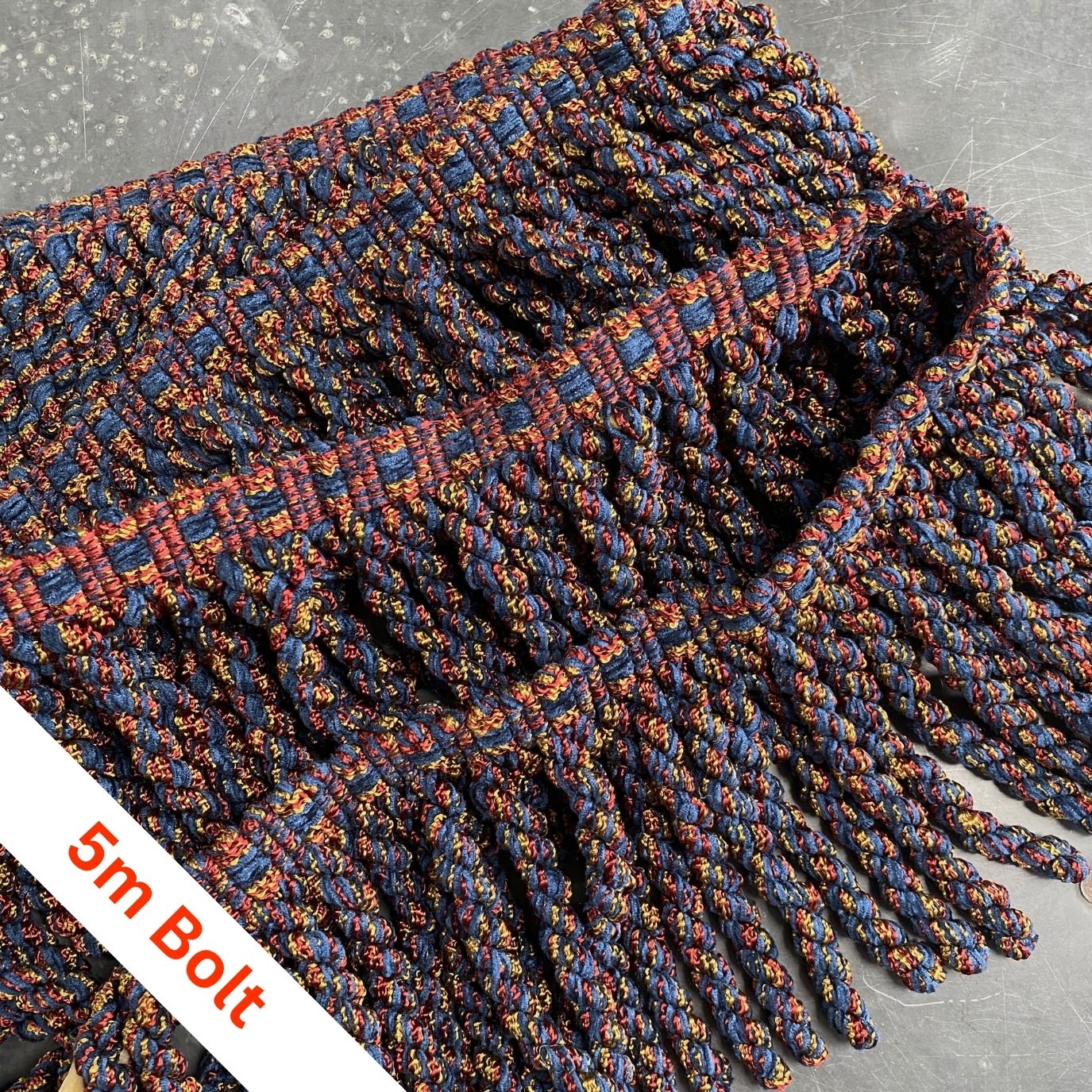 Zanzibar Bullion Brigadier Blue, bolt of 5m