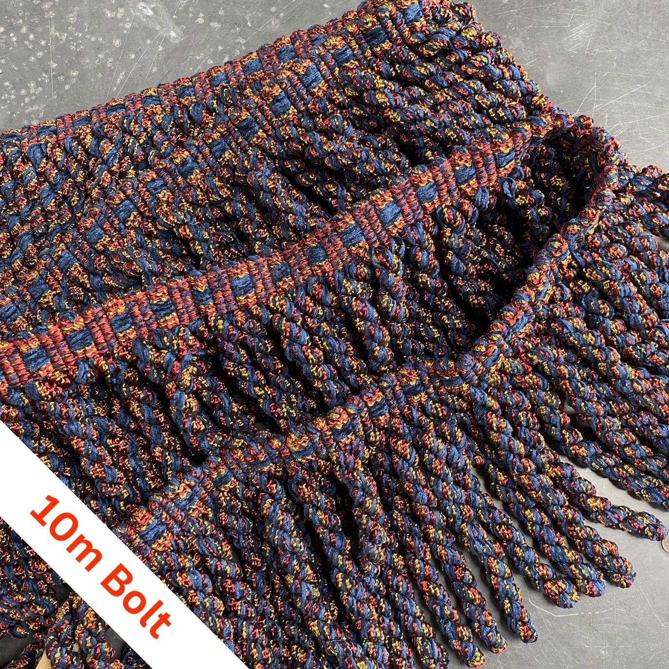 Zanzibar Bullion Brigadier Blue, bolt of 10m