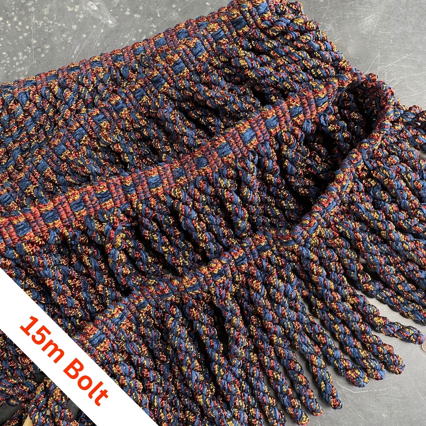 Zanzibar Bullion Brigadier Blue, bolt of 15m