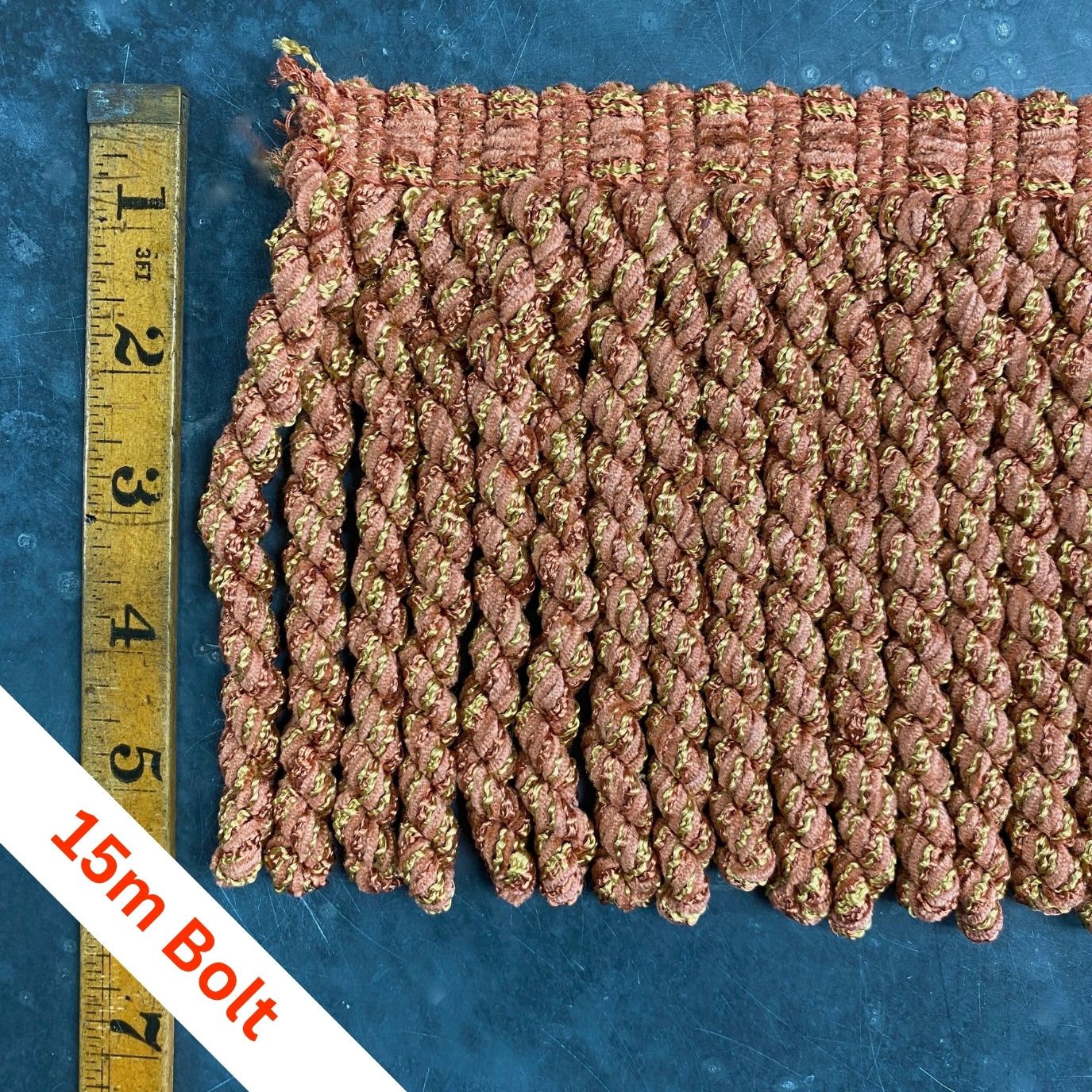 Zanzibar Bullion Fringe Coral, bolt of 15m