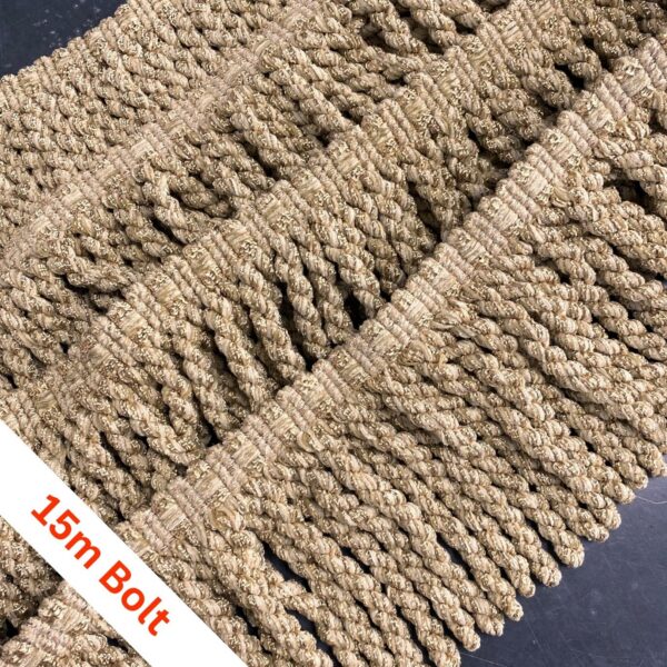 Zanzibar Bullion Fringe Stone, bolt of 15m