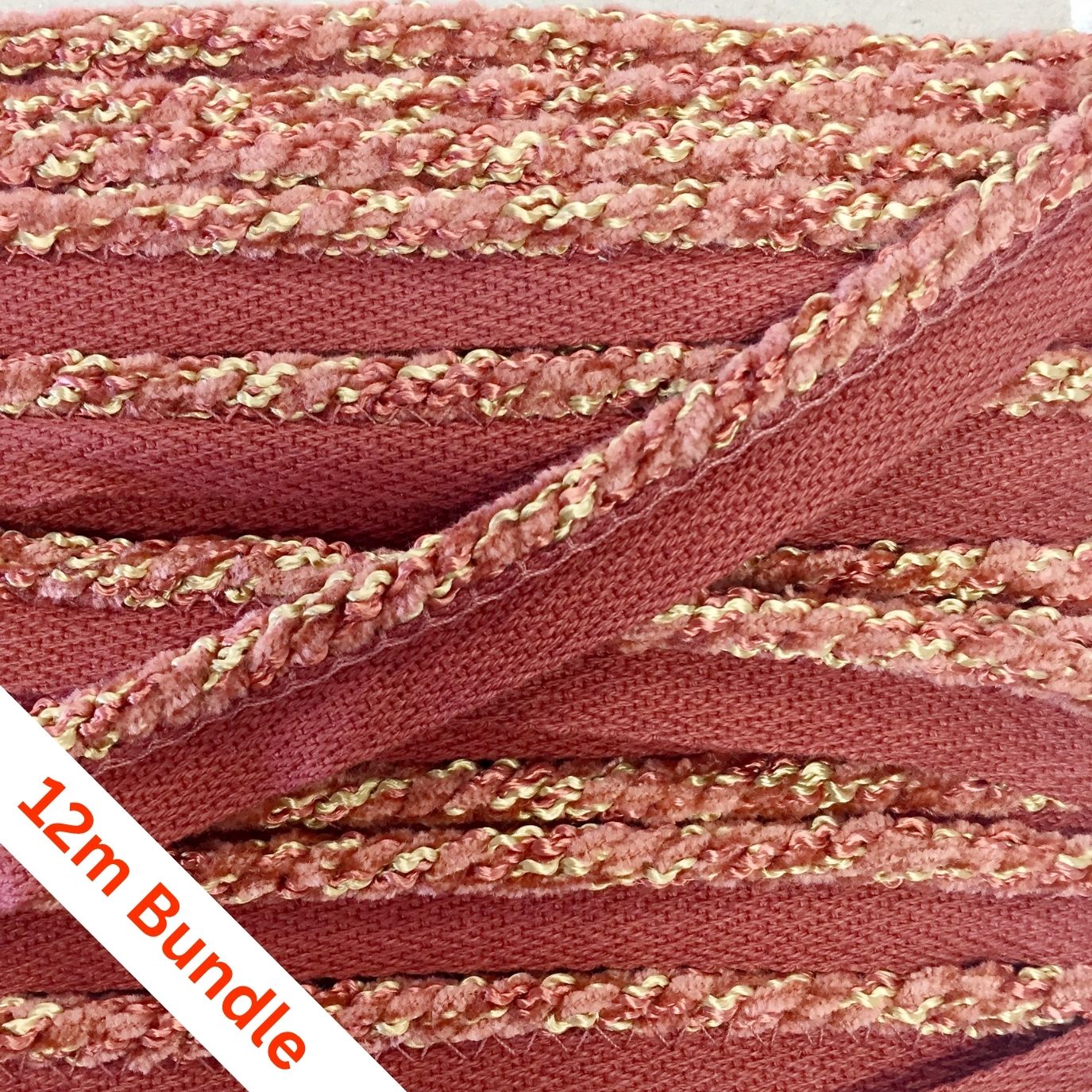 Zanzibar Flanged Cord Coral, bundle of 12m