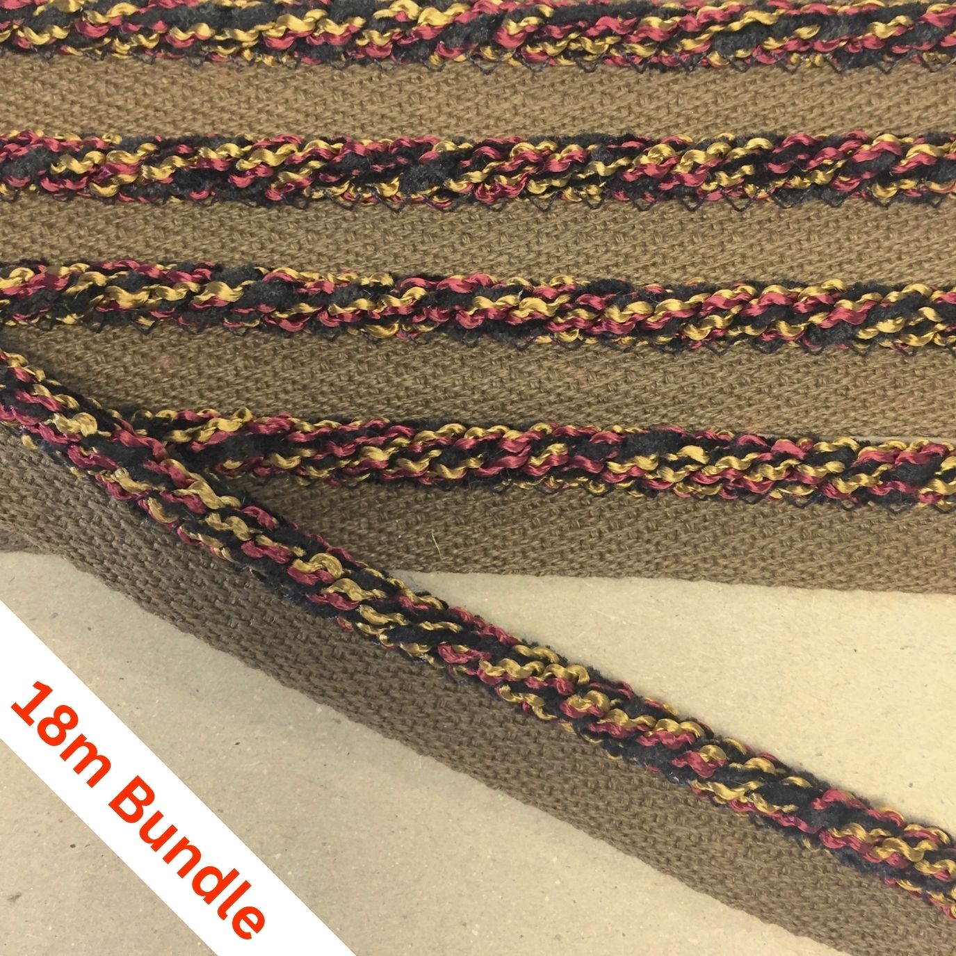 Zanzibar Flanged Cord Hussar, bundle of 18m