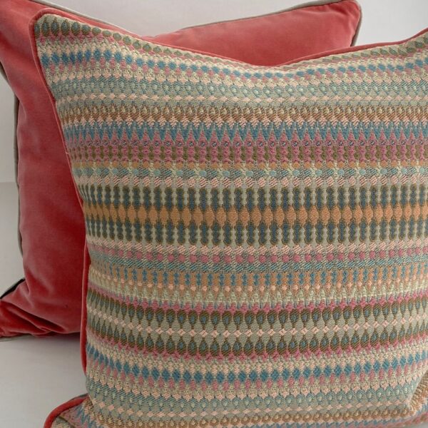 inca rosy grey cushion